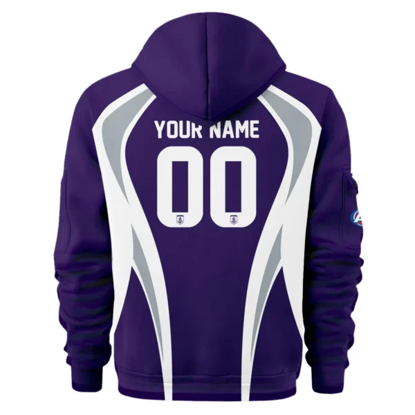 Fremantle Dockers AFL Exclusive Logo Hoodie Half Zipper QTVA250625AFL03FRE-HDF - Image 3