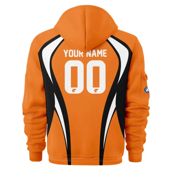 GWS Giants AFL Exclusive Logo Hoodie Half Zipper QTVA250625AFL03GWS-HDF - Image 3