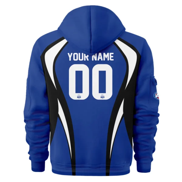 North Melbourne Kangaroos AFL Exclusive Logo Hoodie Half Zipper QTVA250625AFL03NMFC-HDF - Image 3
