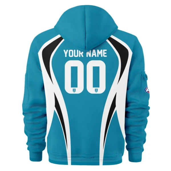 Port Adelaide Power AFL Exclusive Logo Hoodie Half Zipper QTVA250625AFL03PORT-HDF - Image 3