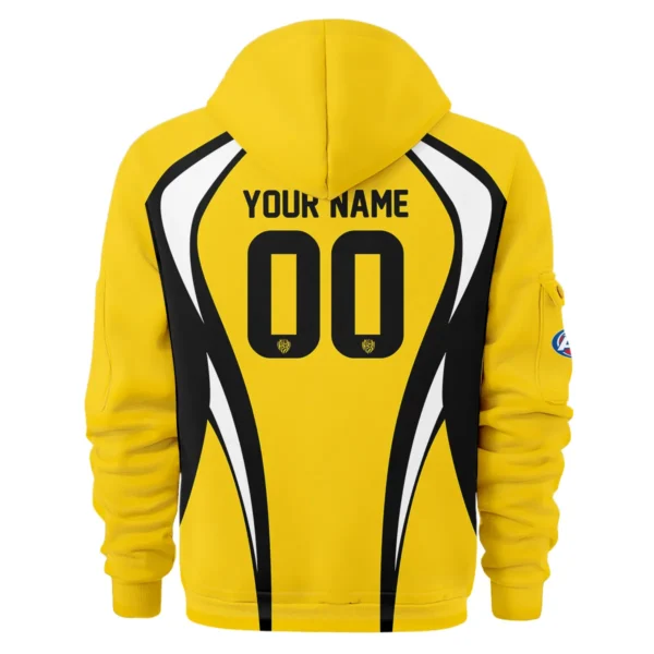 Richmond Tigers AFL Exclusive Logo Hoodie Half Zipper QTVA250625AFL03RICH-HDF - Image 3