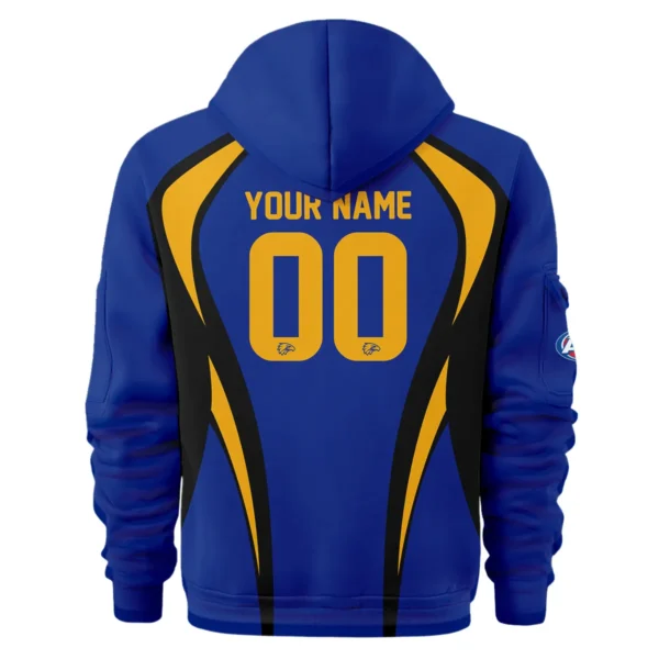 West Coast Eagles AFL Exclusive Logo Hoodie Half Zipper QTVA250625AFL03WCE-HDF - Image 3