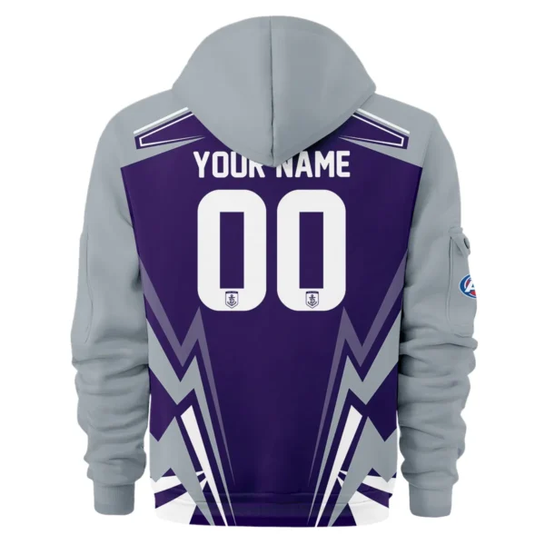 Fremantle Dockers AFL Exclusive Logo Hoodie Half Zipper QTVA270625AFL04FRE-HDF - Image 3