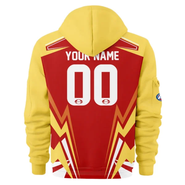 Gold Coast SUNS AFL Exclusive Logo Hoodie Half Zipper QTVA270625AFL04GCFC-HDF - Image 3