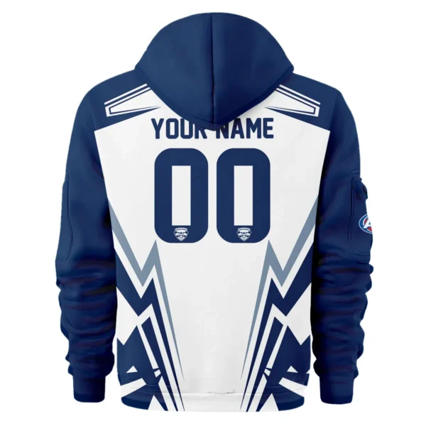 Geelong Cats AFL Exclusive Logo Hoodie Half Zipper QTVA270625AFL04GEEL-HDF - Image 3