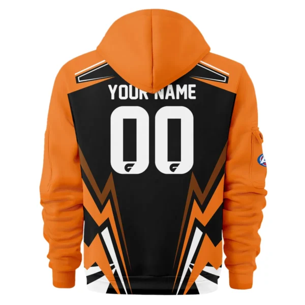 GWS Giants AFL Exclusive Logo Hoodie Half Zipper QTVA270625AFL04GWS-HDF - Image 3