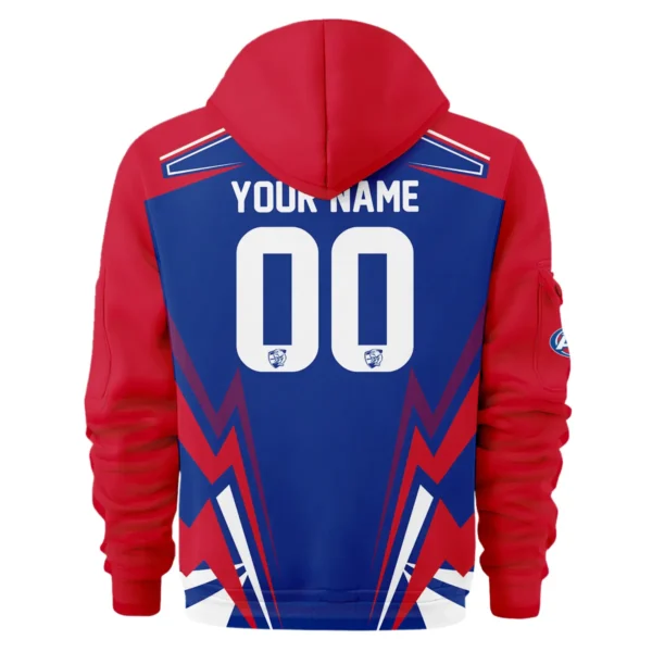 Western Bulldogs AFL Exclusive Logo Hoodie Half Zipper QTVA270625AFL04WB-HDF - Image 3