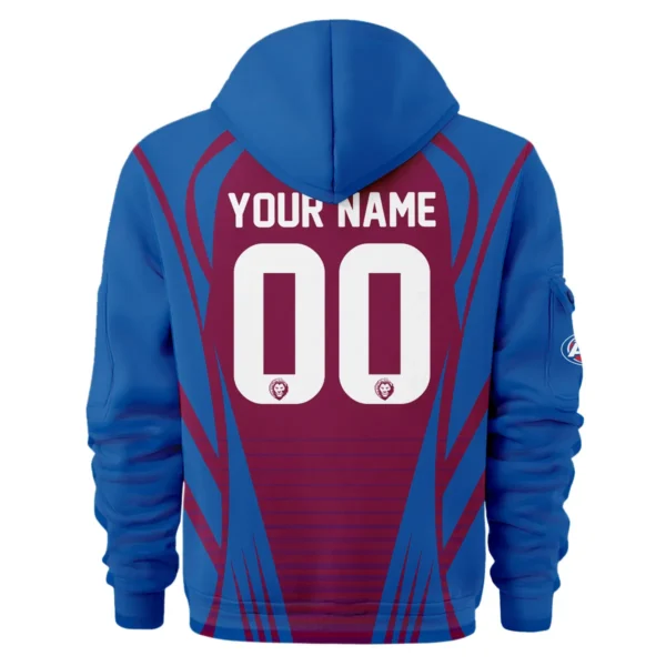 Brisbane Lions AFL Exclusive Logo Hoodie Half Zipper QTVA280625AFL05BL-HDF - Image 3