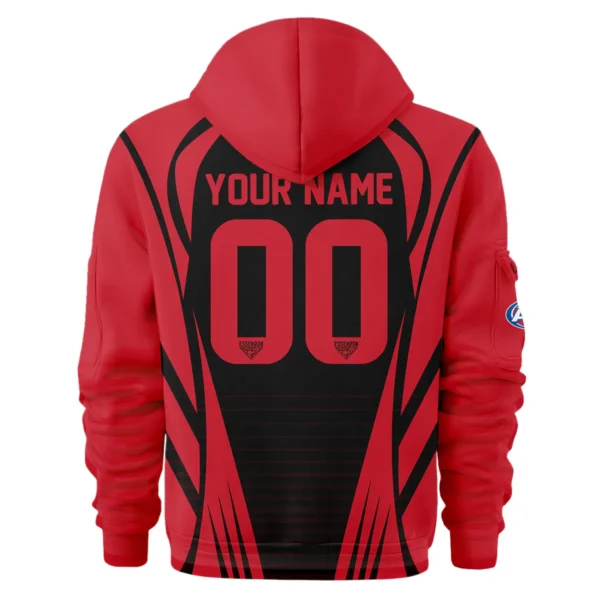 Essendon Bombers AFL Exclusive Logo Hoodie Half Zipper QTVA280625AFL05ESS-HDF - Image 3