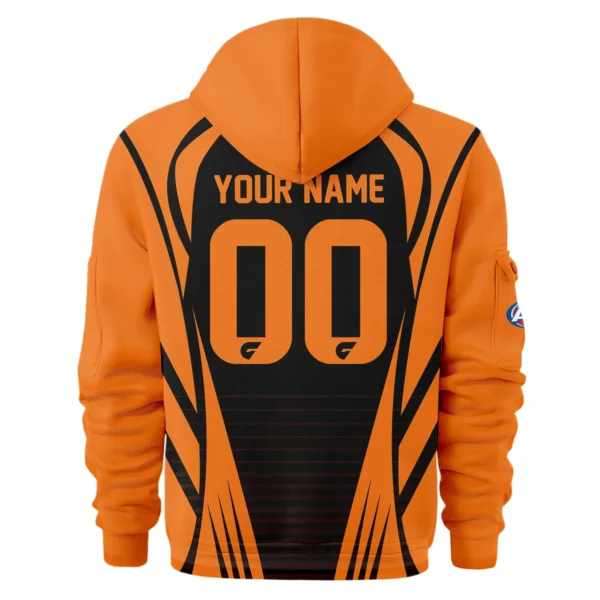 GWS Giants AFL Exclusive Logo Hoodie Half Zipper QTVA280625AFL05GWS-HDF - Image 3