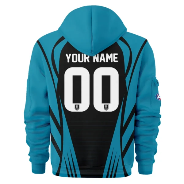 Port Adelaide Power AFL Exclusive Logo Hoodie Half Zipper QTVA280625AFL05PORT-HDF - Image 3