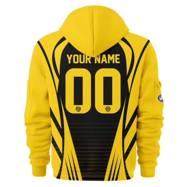 Richmond Tigers AFL Exclusive Logo Hoodie Half Zipper QTVA280625AFL05RICH-HDF - Image 3