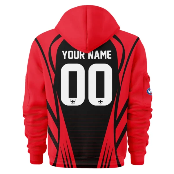 St Kilda Saints AFL Exclusive Logo Hoodie Half Zipper QTVA280625AFL05STK-HDF - Image 3