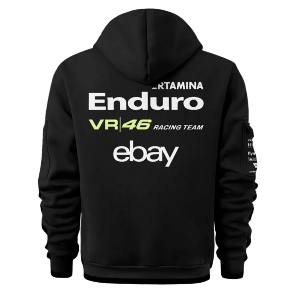VR46 Racing Team Exclusive Logo Hoodie Half Zipper QTVAGP120625A15VR46-HDF - Image 3