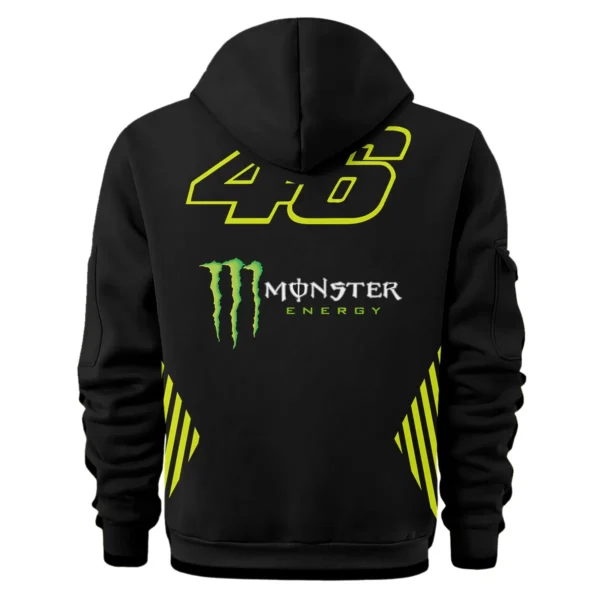 VR46 Racing Team Exclusive Logo Hoodie Half Zipper QTVAGP120625A17VR46-HDF - Image 3