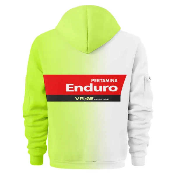 VR46 Racing Team Exclusive Logo Hoodie Half Zipper QTVAGP130625A19VR46-HDF - Image 3