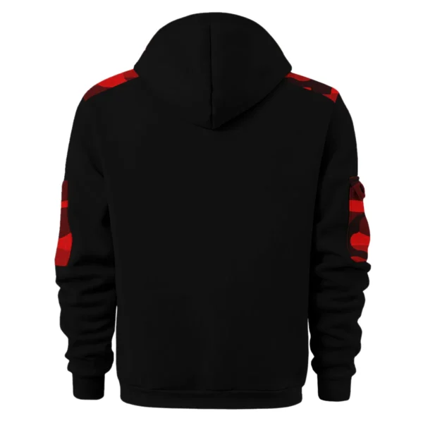 Ducati Motorcycles  Exclusive Logo Hoodie Half Zipper QTMT160525A2DUC - Red - Image 2