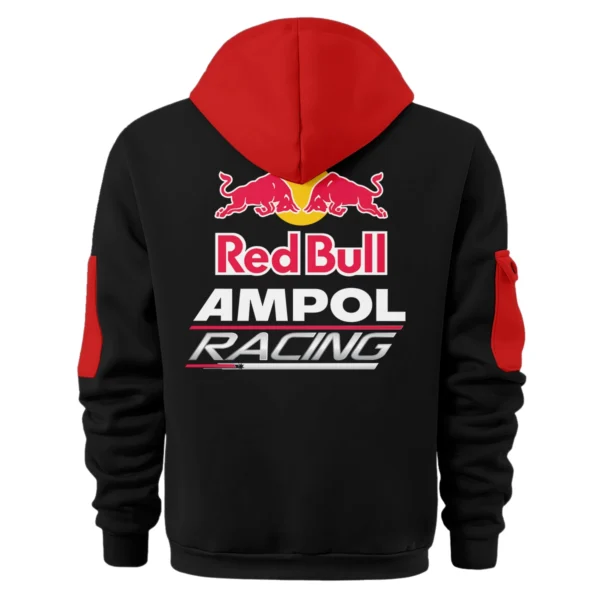 Red Bull Ampol Racing Team 2025 Supercars Championship Exclusive Logo Hoodie Half Zipper HOSPC120625A01RBHDF - Red - Image 2