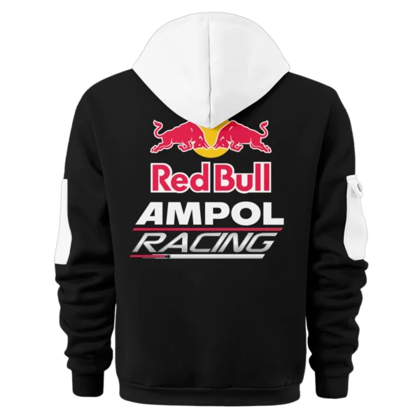 Red Bull Ampol Racing Team 2025 Supercars Championship Exclusive Logo Hoodie Half Zipper HOSPC120625A01RBHDF - White - Image 2