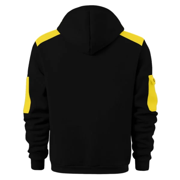 Collingwood Magpies Australian Football League Exclusive Logo Hoodie Half Zipper HOAFL190525A01COLL - Yellow - Image 2