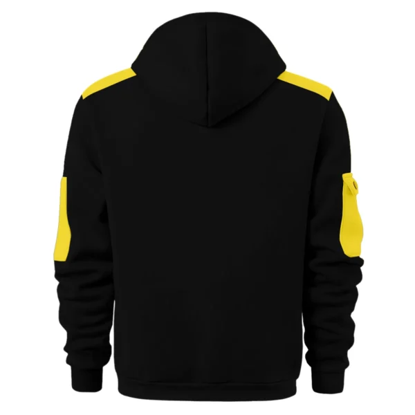 Ducati Motorcycles  Exclusive Logo Hoodie Half Zipper QTMT160525A3DUC - Yellow - Image 2