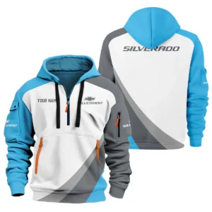 Chevrolet Silverado Ute Exclusive Logo Hoodie Half Zipper QTVA180625UTE02CS - Blue