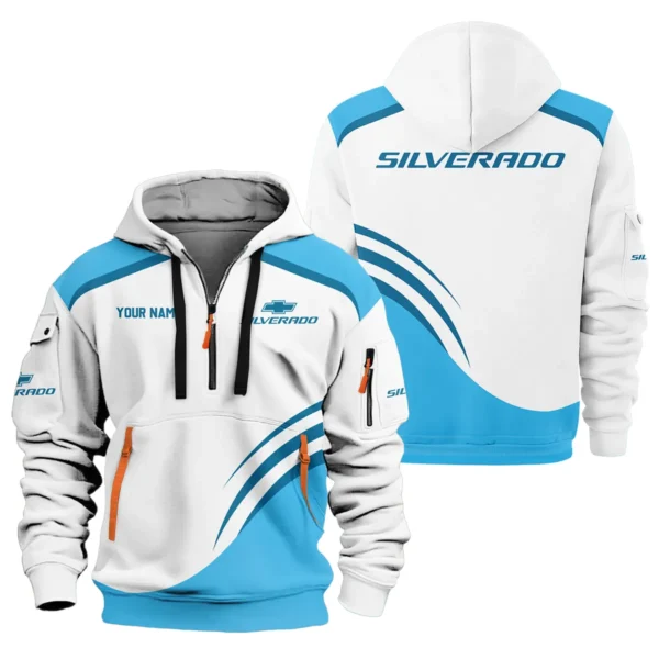 Chevrolet Silverado Ute Exclusive Logo Hoodie Half Zipper QTVA190625UTE03CS - Blue