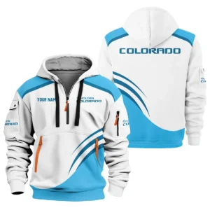 Holden Colorado Ute Exclusive Logo Hoodie Half Zipper QTVA190625UTE03HC - Blue