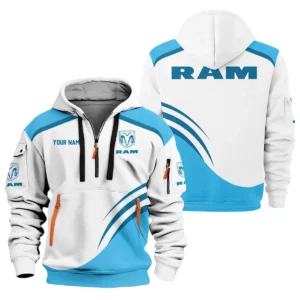 RAM Trucks Ute Exclusive Logo Hoodie Half Zipper QTVA190625UTE03RAM - Blue