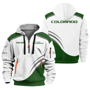 Holden Colorado Ute Exclusive Logo Hoodie Half Zipper QTVA190625UTE03HC - Green
