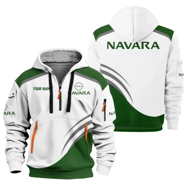 Nissan Navara Ute Exclusive Logo Hoodie Half Zipper QTVA190625UTE03NNA - Green