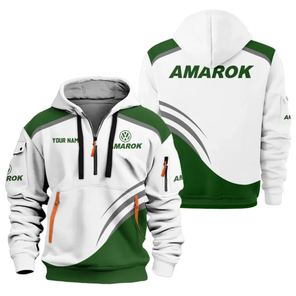 Volkswagen Amarok Ute Exclusive Logo Hoodie Half Zipper QTVA190625UTE03VA - Green