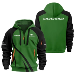 Chevrolet Silverado Ute Exclusive Logo Hoodie Half Zipper QTVA210625UTE04CS - Green