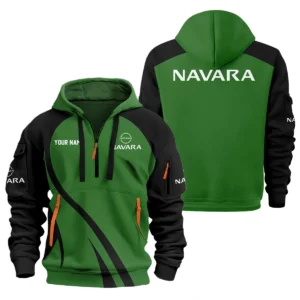 Nissan Navara Ute Exclusive Logo Hoodie Half Zipper QTVA210625UTE04NNA - Green