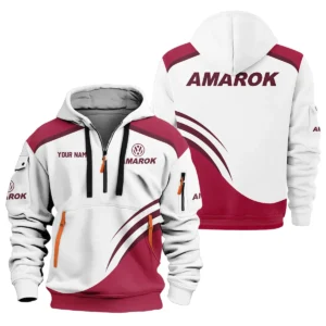 Volkswagen Amarok Ute Exclusive Logo Hoodie Half Zipper QTVA190625UTE03VA - Maroon