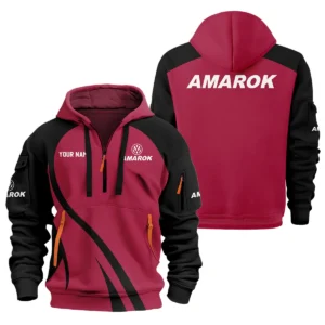 Volkswagen Amarok Ute Exclusive Logo Hoodie Half Zipper QTVA210625UTE04VA - Maroon