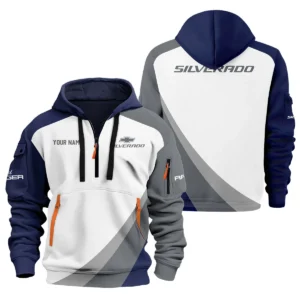 Chevrolet Silverado Ute Exclusive Logo Hoodie Half Zipper QTVA180625UTE02CS - Navy Blue