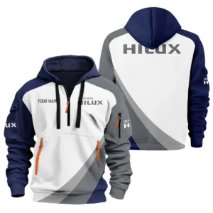 Toyota Hilux Ute Exclusive Logo Hoodie Half Zipper QTVA180625UTE02TH - Navy Blue