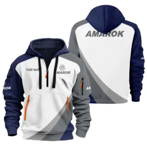 Volkswagen Amarok Ute Exclusive Logo Hoodie Half Zipper QTVA180625UTE02VA - Navy Blue