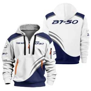 Mazda BT-50 Ute Exclusive Logo Hoodie Half Zipper QTVA190625UTE03MBT - Navy Blue