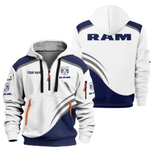 RAM Trucks Ute Exclusive Logo Hoodie Half Zipper QTVA190625UTE03RAM - Navy Blue