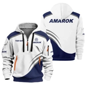Volkswagen Amarok Ute Exclusive Logo Hoodie Half Zipper QTVA190625UTE03VA - Navy Blue