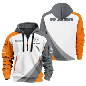 RAM Trucks Ute Exclusive Logo Hoodie Half Zipper QTVA180625UTE02RAM - Orange