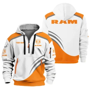 RAM Trucks Ute Exclusive Logo Hoodie Half Zipper QTVA190625UTE03RAM - Orange