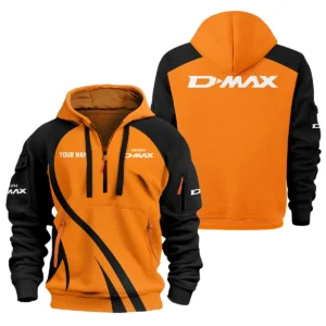 Isuzu D-MAX Ute Exclusive Logo Hoodie Half Zipper QTVA210625UTE04ID - Orange