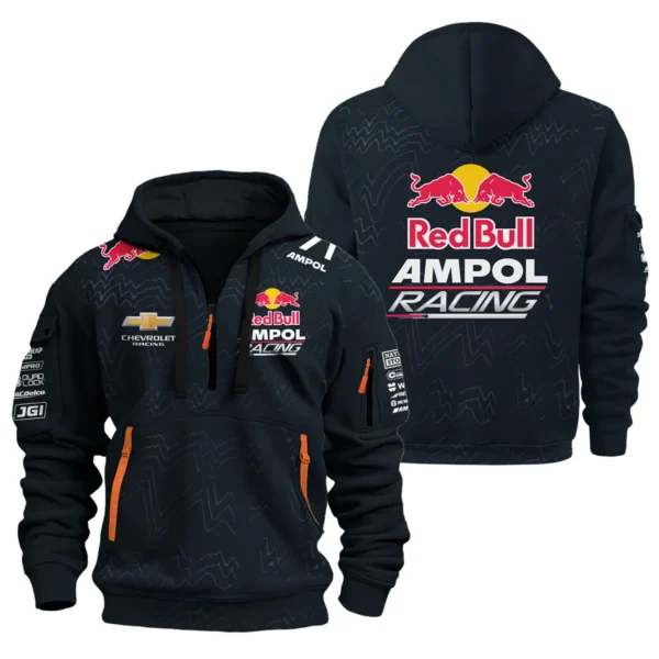 Red Bull Ampol Racing Exclusive Logo Hoodie Half Zipper QTRB140525A1-HDF