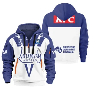 Canterbury-Bankstown Bulldogs NRL Exclusive Logo Hoodie Half Zipper QTVA050625NRL01CBY-HDF