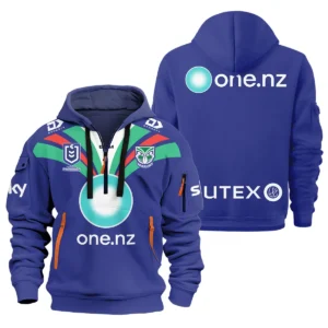 NZ Warriors NRL Exclusive Logo Hoodie Half Zipper QTVA050625NRL01NZL-HDF