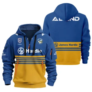 Parramatta Eels NRL Exclusive Logo Hoodie Half Zipper QTVA050625NRL01PAR-HDF