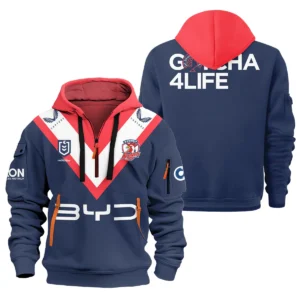 Sydney Roosters NRL Exclusive Logo Hoodie Half Zipper QTVA050625NRL01SYD-HDF
